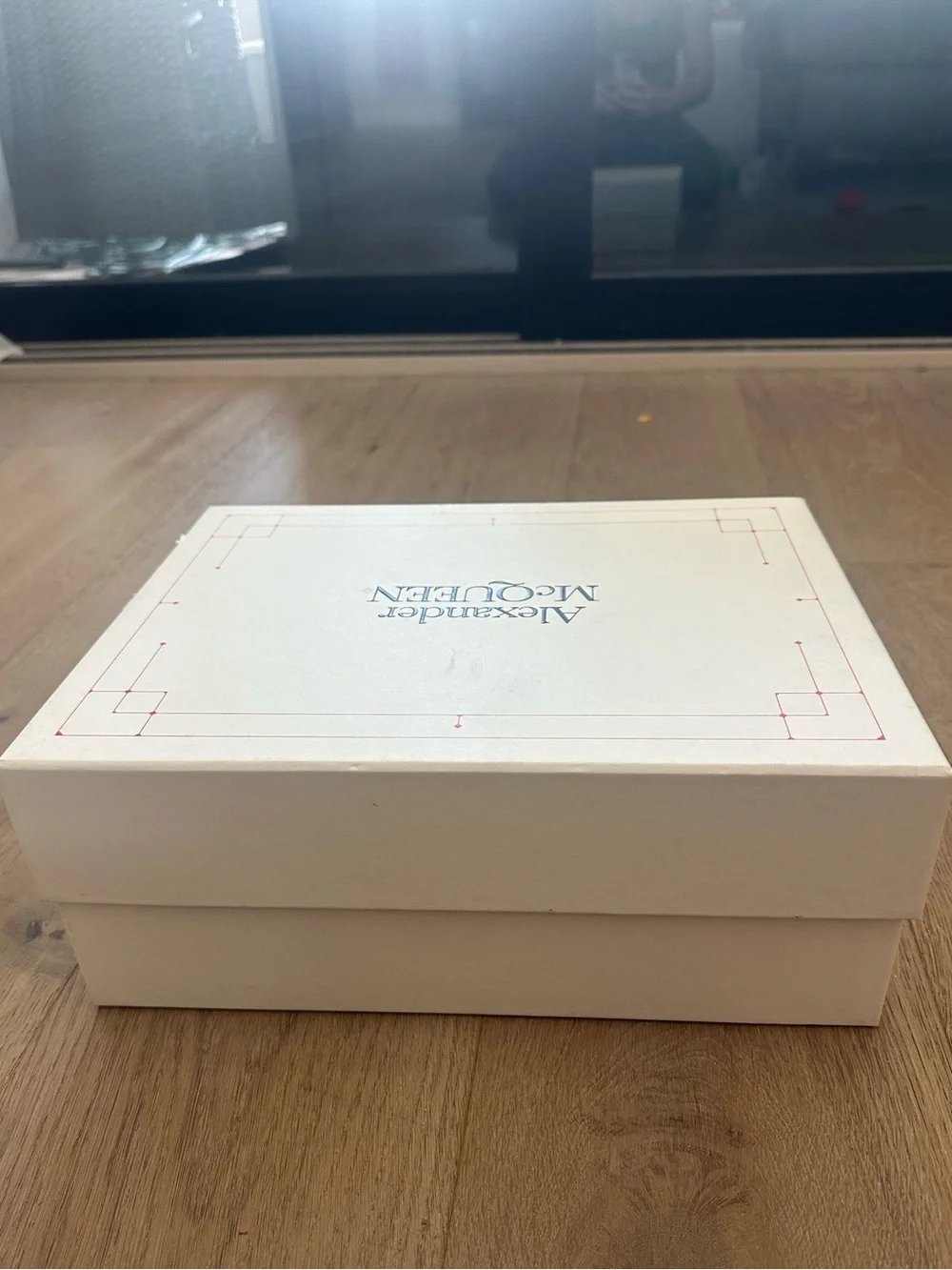 Alexander McQueen Empty Shoe Box with Original Tissue Paper Luxury Storage Displ